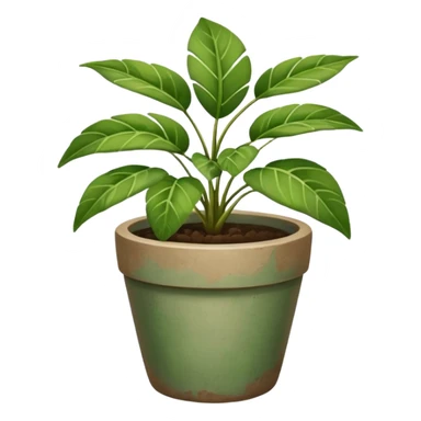 Potted Sidewalk Plant sticker
