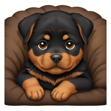Rottweiler puppy sleeping sticker