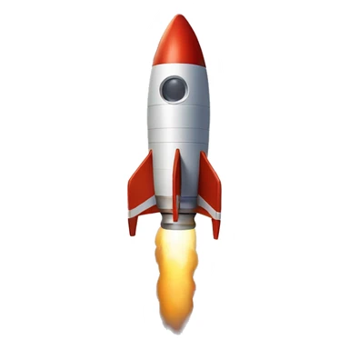 Rocket in the night sky sticker