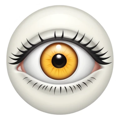 White only Eye,s sticker