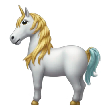 Une licorne moche sticker