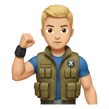 Mark from "G-force" doing fist pump. sticker