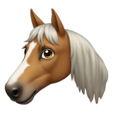 Dog horse sticker