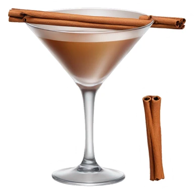cinnamon martini with only 1 cinnamon stick sticker