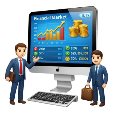 financial market sticker