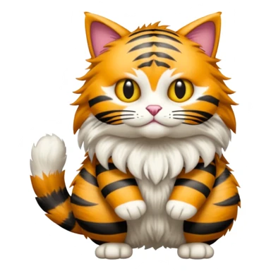 Purugly-Fakémon-hybrid-creature (full body)  sticker