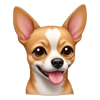 chichuahua tounge out sticker