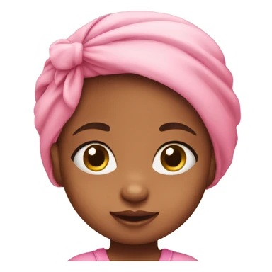 Baby girl in pink clothes  sticker