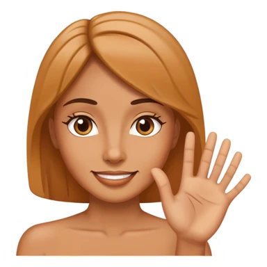 woman says hello sticker