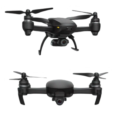 Black FPV drone sticker