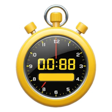 yellow Stopwatche sticker