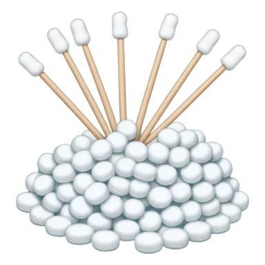 A bunch of Cotton swabs sticker