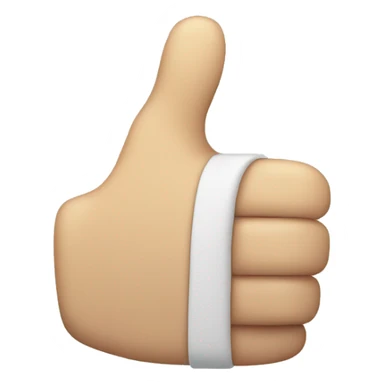 Thumbs up in a cast sticker