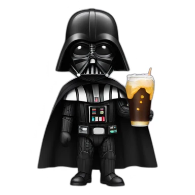 darth vader with corona mask sticker