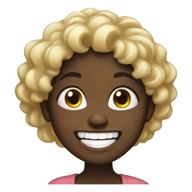 black girl laughing hard sticker