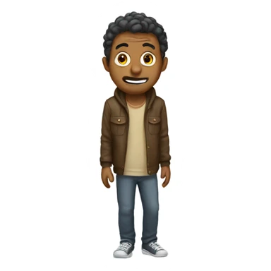 Weird Guy reaching sticker