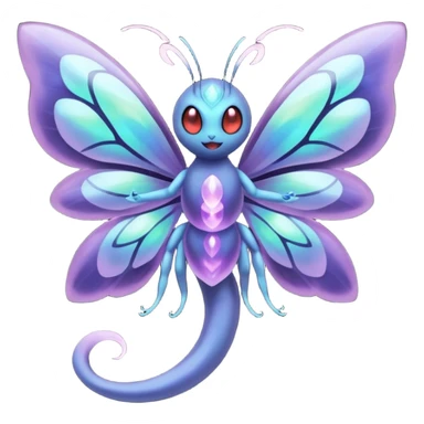 Butterfree-Lunala-Yveltal-Fakémon-hybrid-creature (full body)  sticker