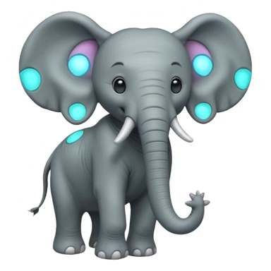 Alien elephant] full body  sticker