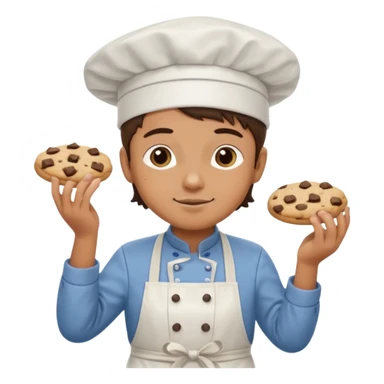 cocinera haciendo cookies sticker