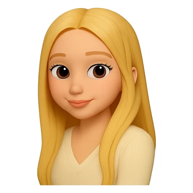 Cut out only the woman from the image, preserving the 3d-emoji style without changes. The original style 3d-emoji does not support editing, so use the general style editor while respecting the 3d-emoji look. sticker