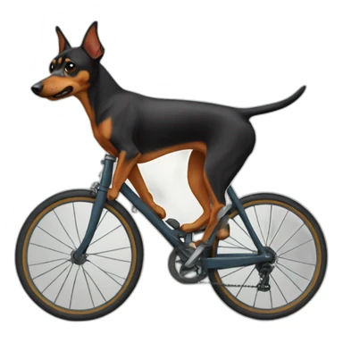 Pinscher bici sticker
