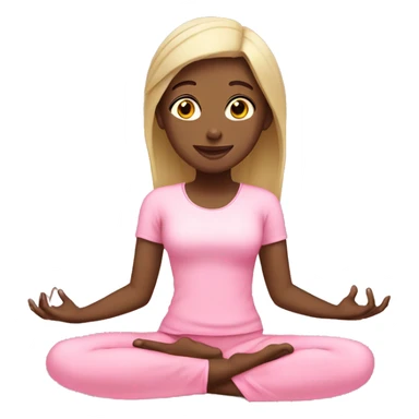 Clean girl yoga pink sticker