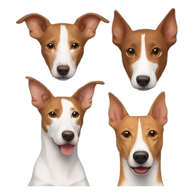 Pareja gay, one white, other brown with a podenco dog sticker