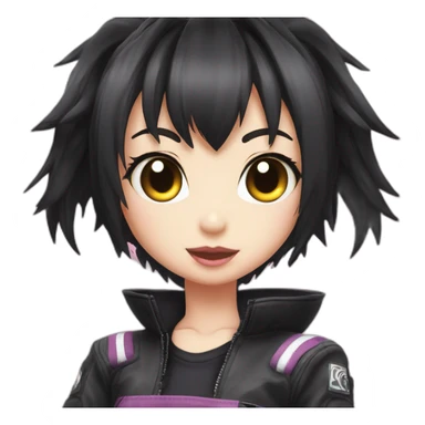 kuromi in gtr r34 sticker