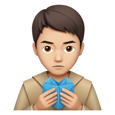 the man who does origami sticker