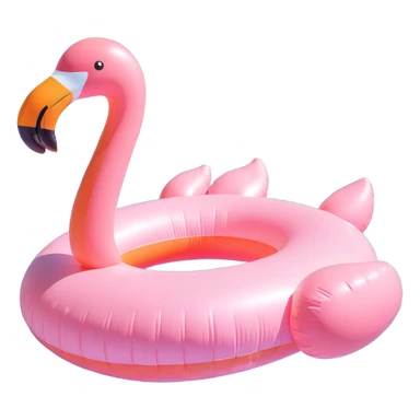 light pink inflatable flamingo pool float sticker