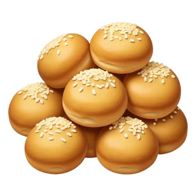 Mini sugar covered dough balls sticker