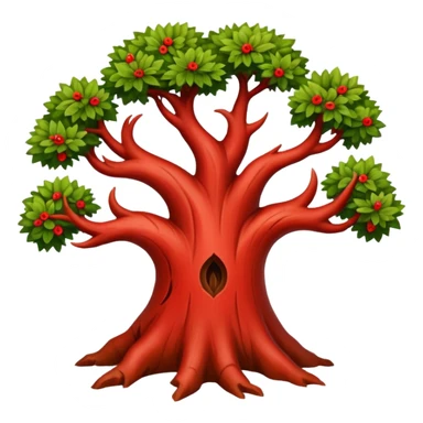 red thorn tree sticker