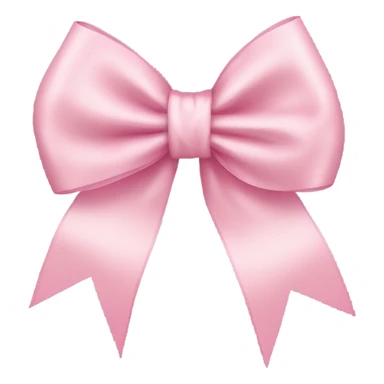 light pink ribbon bow sticker