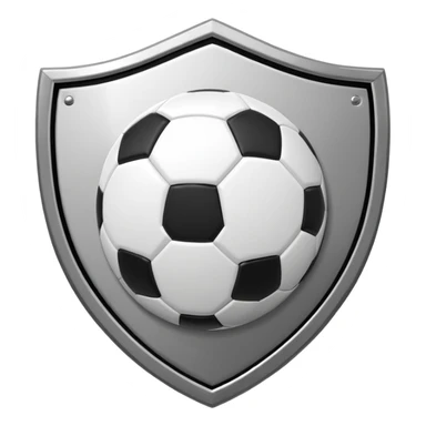 Albacete fútbol escudo, negro blanco y con un balón en medio sticker