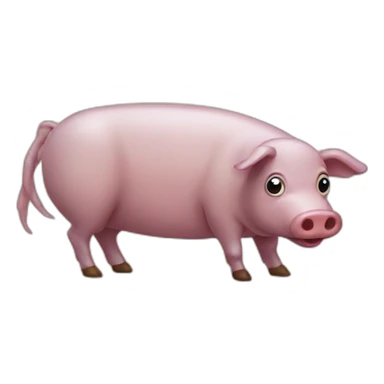 Centipede pig cow sticker