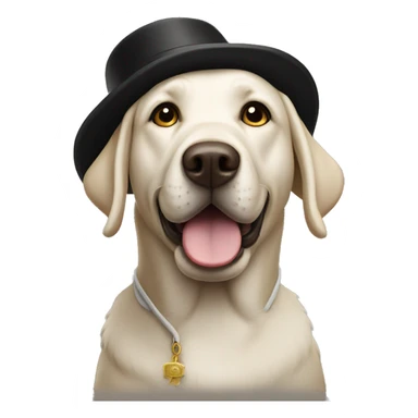 Black Labrador dressed up as pilgrim sticker