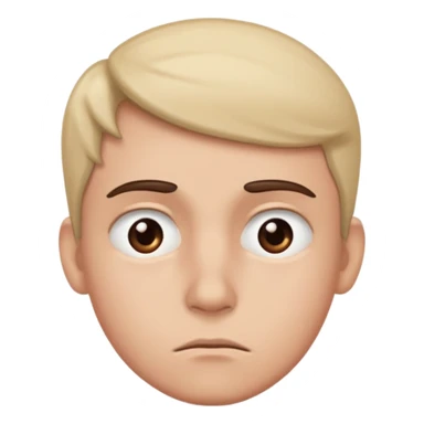 Side eye and a worried face sticker