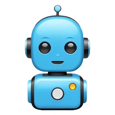 compact chatbot icon sticker