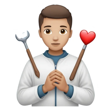 The image shows a person across a fog, emotional tones. In their hands, they carry 2 symbolic tools labeled “Compassion” and “Forgiveness,” suggesting healing after emotional pain-- hearts sticker