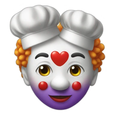 chefs kiss clown sticker