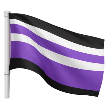 Asexual flag sticker