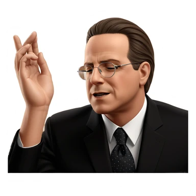 dapper boy in formal suit sticker