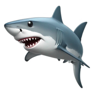 shark with gun sticker
