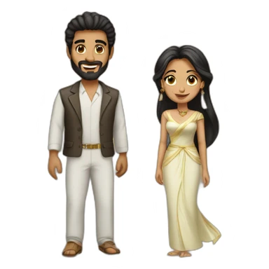 Abdel et Jasmine  sticker