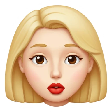 Kissing big face  sticker