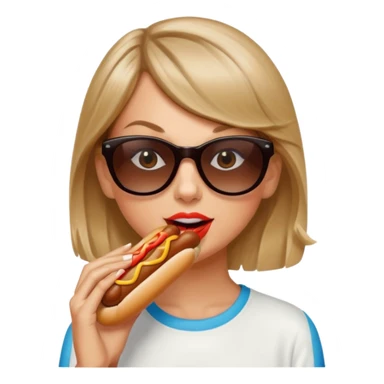 TaylorSwift eats hotdog sticker
