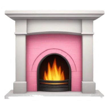 Pink fireplace  sticker
