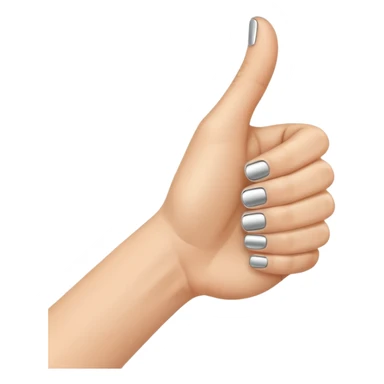 thumb up, ring on the ring finger sticker