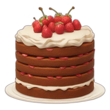 Caca sur une torte sticker