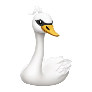 Coquette swan sticker